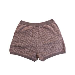 NWT Coach Brown Signature Jacquard Knit Shorts – Size